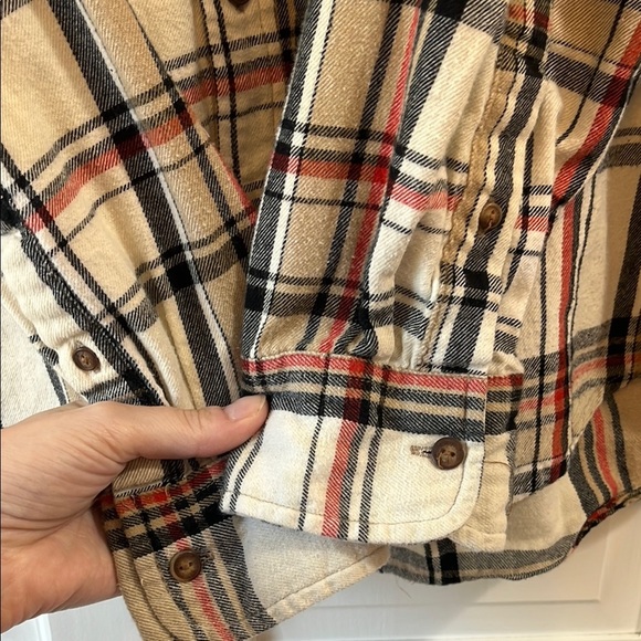 Levi's Button Down 100% Cotton Flannel Shirt - Size Large - Picture 6 of 13
